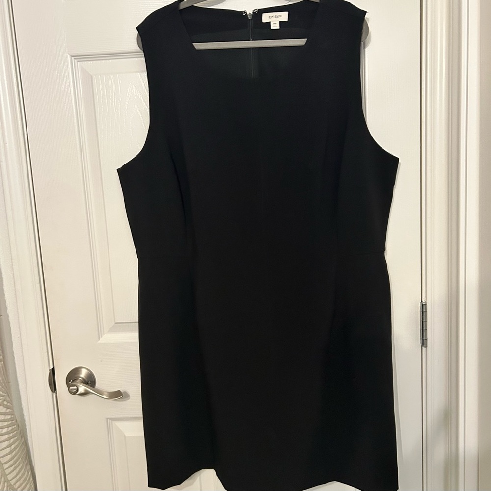 On 34th Women’s Black‎ Shift Dress 24W EUC